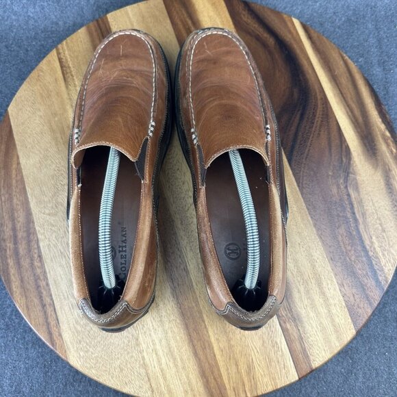 Cole Haan Tucker Loafer Leather Venetian Slip Loafer C03559 Men's 11 Vibram Sole - Picture 8 of 13